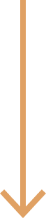 A simple vertical arrow pointing downward with a tan shaft and arrowhead, representing Kinney Construction, on a transparent background.